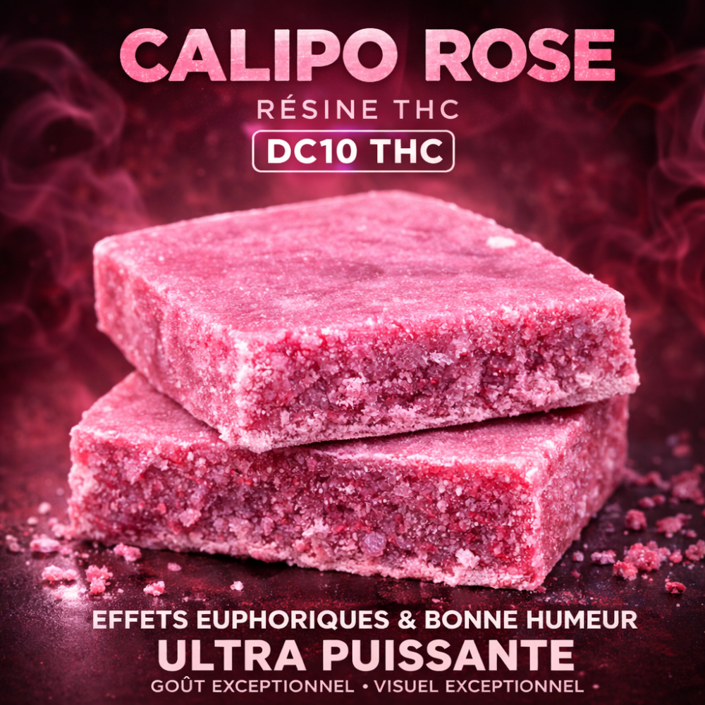 calipo rose résine dc10 thc