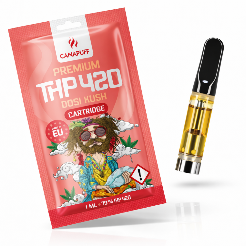 Cartouche THP420 Canapuff DOSI KUSH 79% – Vape pen THP420 puissant