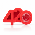 Pipe en silicone 420 design moderne disponible sur CBD GARDEN, boutique spécialisée en CBD et accessoires fumeurs premium.