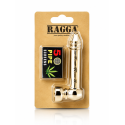 RAGGA Pipe en métal Gold compacte premium disponible sur CBD GARDEN