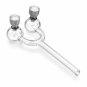 ATOMIC Pipe en verre double disponible sur CBD GARDEN, boutique spécialisée en CBD et accessoires fumeurs premium.