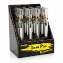 Atomic Pipe en verre Rasta Ball 12cm disponible sur CBD GARDEN, boutique spécialisée en CBD et accessoires fumeurs premium.