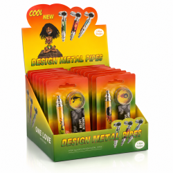 Set mini Pipe métal et grinder disponible sur CBD GARDEN, boutique spécialisée en CBD et accessoires fumeurs premium.