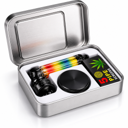 ATOMIC Set métal pipe + grinder disponible sur CBD GARDEN, boutique spécialisée en CBD et accessoires fumeurs premium.