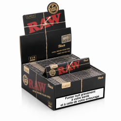 RAW Black KS Slim disponibles sur CBD GARDEN, boutique spécialisée en CBD et accessoires fumeurs premium.