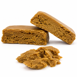 Résine de CBD Golden Bar NH Natural High premium texture collante goût sucré gourmand CBD GARDEN