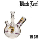 Mini bang en verre BLACK LEAF Piggi 15 cm