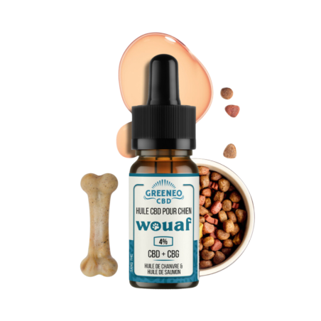 Huile CBD CBG pour chien Wouaf-  Greeneo