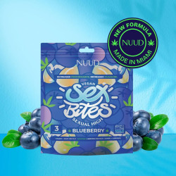 Sex Bites – Gummies Aphrodisiaques Homme – 60 mg NUUD Myrtille