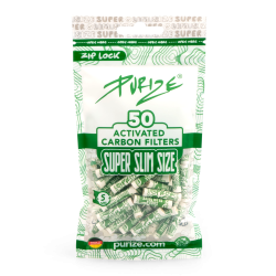 Purize - Filtre charbon actif - Super slim 5mm - Sachet de 50