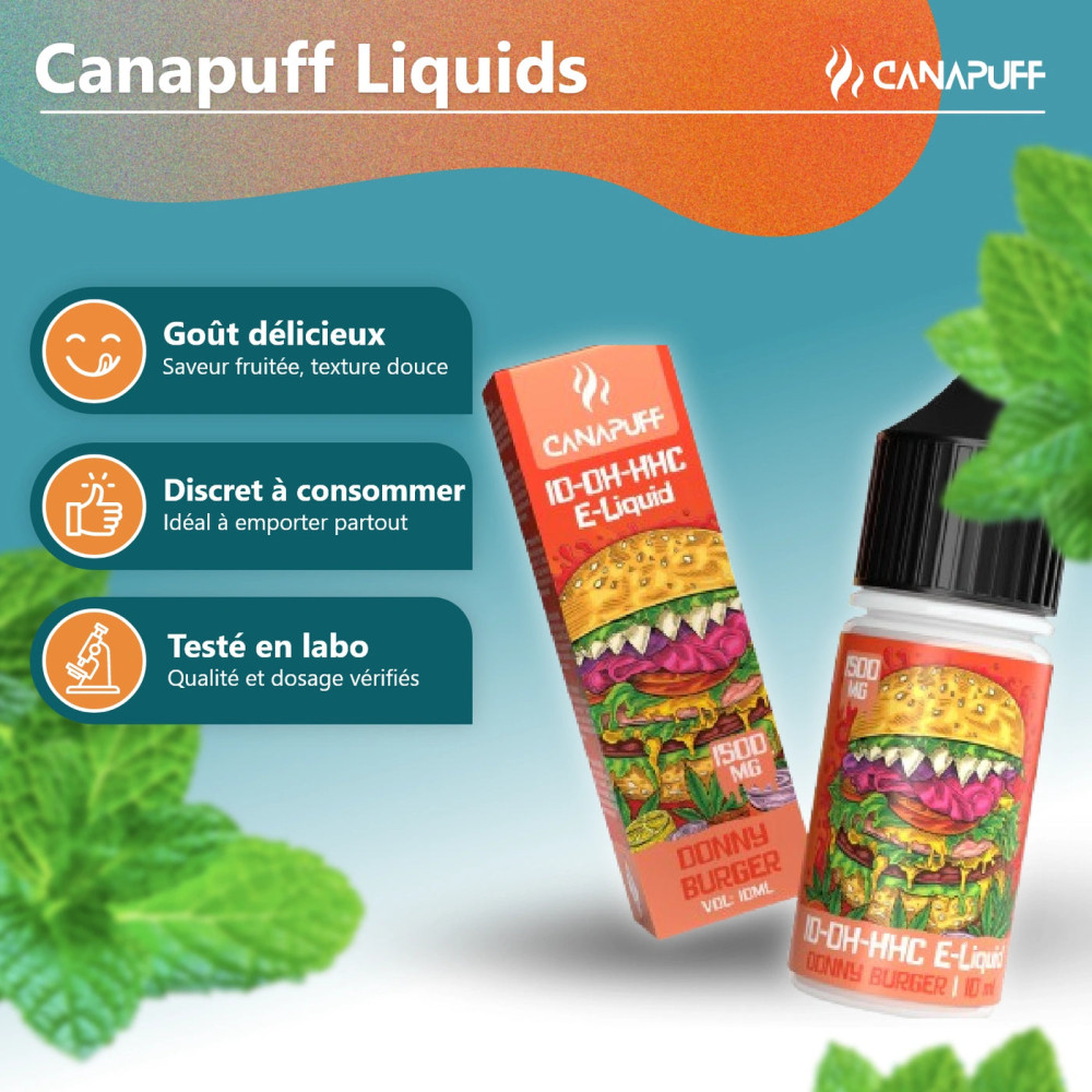 E-liquide 10-OH-HHC cannapuff – Effets Puissants