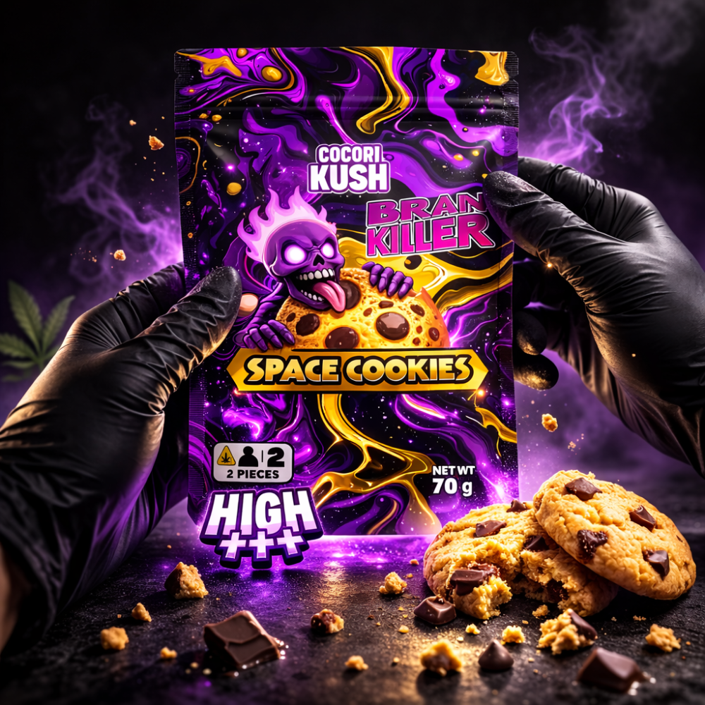 Space Cookies Delta-9 THC 14mg Brain Killer – cookie THC puissant CBD Garden